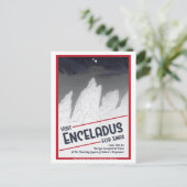 Ruimtevaart Kerst Briefkaart - Enceladus (Staand voorkant)