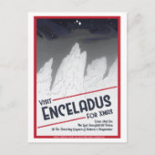 Ruimtevaart Kerst Briefkaart - Enceladus (Voorkant)