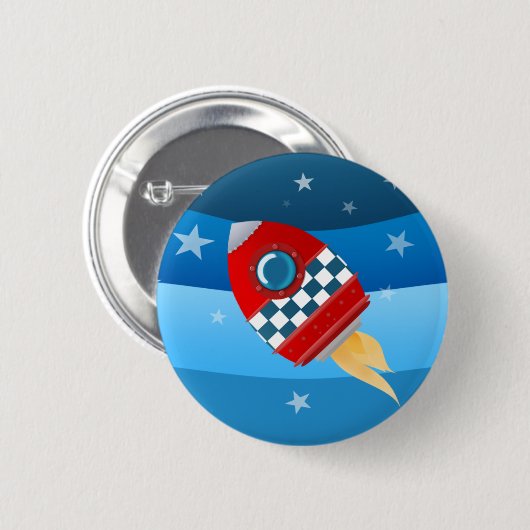 Ruimtevaart - knoopbadge ronde button 5,7 cm (Voorkant /achterkant)