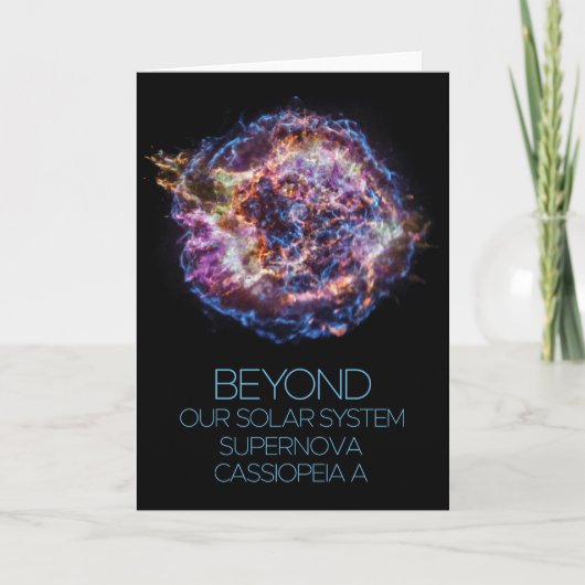 Ruimtevaart, Kosmos, Supernova Cassiopeia A Kaart (Voorkant)