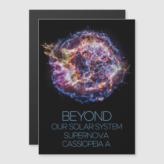 Ruimtevaart, Kosmos, Supernova Cassiopeia A Magnetische Uitnodiging (Voorkant / Achterkant)