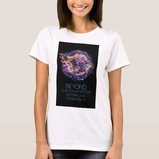 Ruimtevaart, Kosmos, Supernova Cassiopeia A T-shirt (Voorkant)