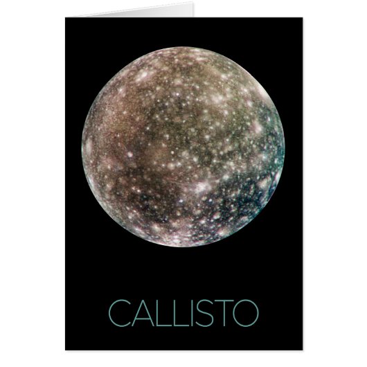 Ruimtevaart, Kosmos, Zonnestelsel, Maan Callisto (Voorkant)