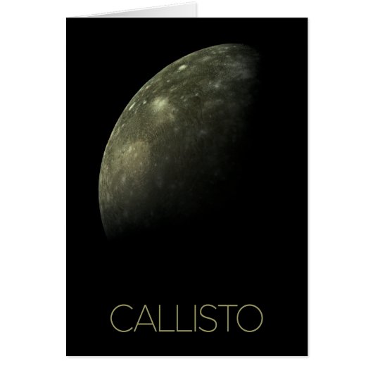 Ruimtevaart, Kosmos, Zonnestelsel, Maan Callisto (Voorkant)