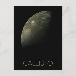 Ruimtevaart, Kosmos, Zonnestelsel, Maan Callisto Briefkaart