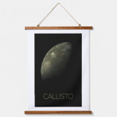 Ruimtevaart, Kosmos, Zonnestelsel, Maan Callisto Hangend Wandkleed (Voorkant)