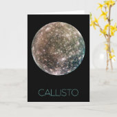 Ruimtevaart, Kosmos, Zonnestelsel, Maan Callisto Kaart (Gele Bloem)