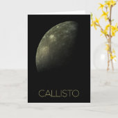 Ruimtevaart, Kosmos, Zonnestelsel, Maan Callisto Kaart (Gele Bloem)