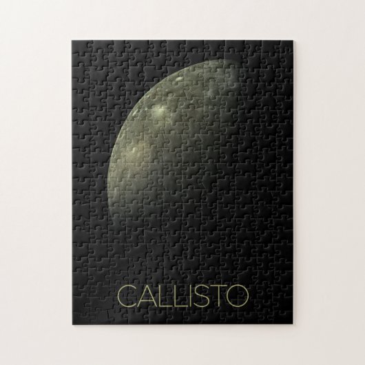 Ruimtevaart, Kosmos, Zonnestelsel, Maan Callisto Legpuzzel (Verticaal)