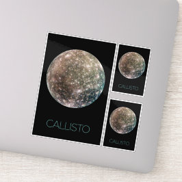 Ruimtevaart, Kosmos, Zonnestelsel, Maan Callisto Sticker