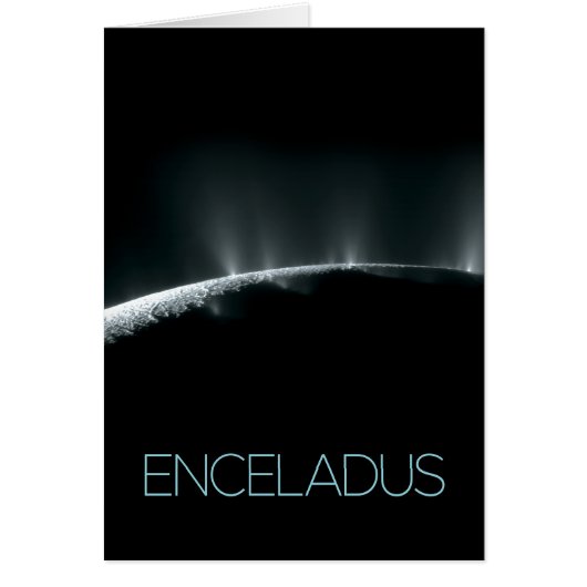 Ruimtevaart, Kosmos, Zonnestelsel, Maan Enceladus (Voorkant)