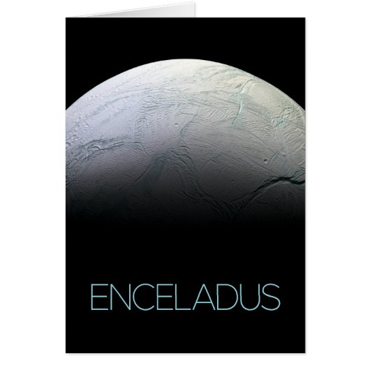 Ruimtevaart, Kosmos, Zonnestelsel, Maan Enceladus (Voorkant)