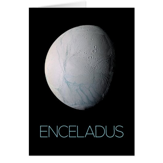Ruimtevaart, Kosmos, Zonnestelsel, Maan Enceladus (Voorkant)