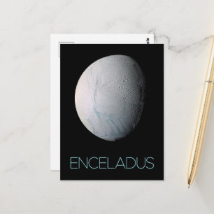 Ruimtevaart, Kosmos, Zonnestelsel, Maan Enceladus Briefkaart