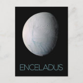Ruimtevaart, Kosmos, Zonnestelsel, Maan Enceladus Briefkaart (Voorkant)