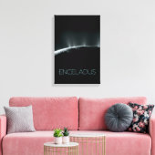 Ruimtevaart, Kosmos, Zonnestelsel, Maan Enceladus Canvas Afdruk (Insitu (Woonkamer))