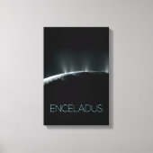 Ruimtevaart, Kosmos, Zonnestelsel, Maan Enceladus Canvas Afdruk (Voorkant)