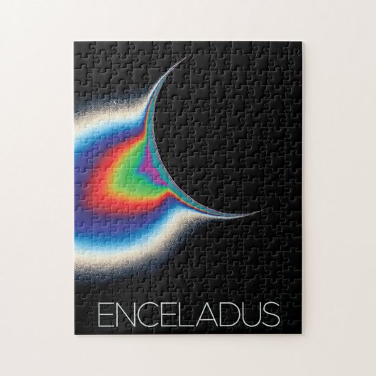 Ruimtevaart, Kosmos, Zonnestelsel, Maan Enceladus Legpuzzel (Verticaal)