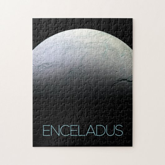 Ruimtevaart, Kosmos, Zonnestelsel, Maan Enceladus Legpuzzel (Verticaal)
