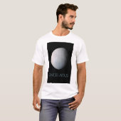 Ruimtevaart, Kosmos, Zonnestelsel, Maan Enceladus T-shirt (Voorkant volledig)