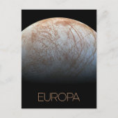 Ruimtevaart, Kosmos, Zonnestelsel, Maan Europa Briefkaart (Voorkant)