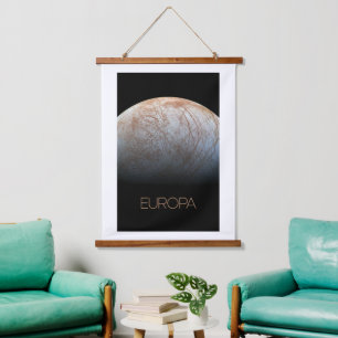 Ruimtevaart, Kosmos, Zonnestelsel, Maan Europa Hangend Wandkleed