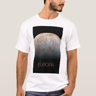 Ruimtevaart, Kosmos, Zonnestelsel, Maan Europa T-shirt