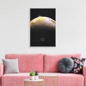 Ruimtevaart, Kosmos, Zonnestelsel, Maan IO Canvas Afdruk (Insitu (Woonkamer))
