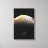 Ruimtevaart, Kosmos, Zonnestelsel, Maan IO Canvas Afdruk (Voorkant)