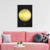 Ruimtevaart, Kosmos, Zonnestelsel, Maan IO Canvas Afdruk (Insitu (Woonkamer))