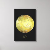 Ruimtevaart, Kosmos, Zonnestelsel, Maan IO Canvas Afdruk (Voorkant)
