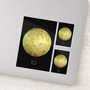 Ruimtevaart, Kosmos, Zonnestelsel, Maan IO Sticker
