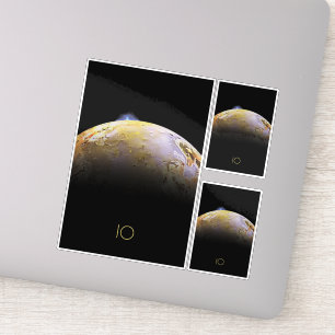 Ruimtevaart, Kosmos, Zonnestelsel, Maan IO Sticker