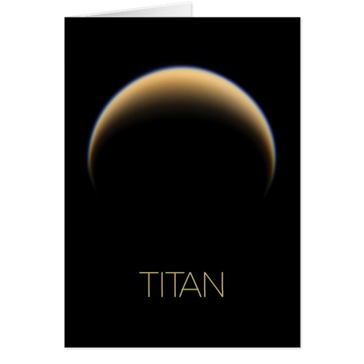 Ruimtevaart, Kosmos, Zonnestelsel, Maan Titan (Voorkant)