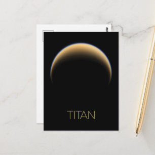 Ruimtevaart, Kosmos, Zonnestelsel, Maan Titan Briefkaart