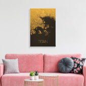 Ruimtevaart, Kosmos, Zonnestelsel, Maan Titan Canvas Afdruk (Insitu (Woonkamer))