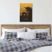 Ruimtevaart, Kosmos, Zonnestelsel, Maan Titan Canvas Afdruk (Insitu (Slaapkamer))