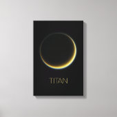 Ruimtevaart, Kosmos, Zonnestelsel, Maan Titan Canvas Afdruk (Voorkant)