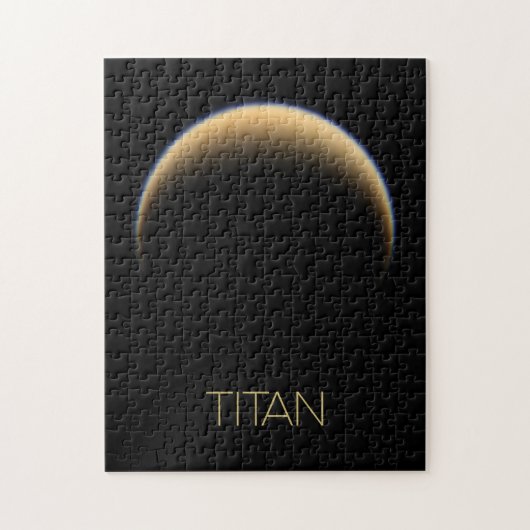 Ruimtevaart, Kosmos, Zonnestelsel, Maan Titan Legpuzzel (Verticaal)
