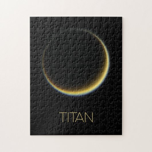 Ruimtevaart, Kosmos, Zonnestelsel, Maan Titan Legpuzzel (Verticaal)