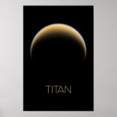 Ruimtevaart, Kosmos, Zonnestelsel, Maan Titan Poster (Voorkant)