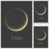 Ruimtevaart, Kosmos, Zonnestelsel, Maan Titan Sticker (Voorkant)