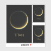 Ruimtevaart, Kosmos, Zonnestelsel, Maan Titan Sticker (Vel)