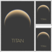 Ruimtevaart, Kosmos, Zonnestelsel, Maan Titan Sticker (Voorkant)