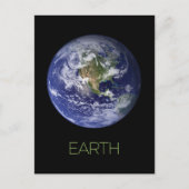 Ruimtevaart, Kosmos, Zonnestelsel, Planeet Aarde Briefkaart (Voorkant)