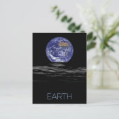 Ruimtevaart, Kosmos, Zonnestelsel, Planeet Aarde Briefkaart (Staand voorkant)