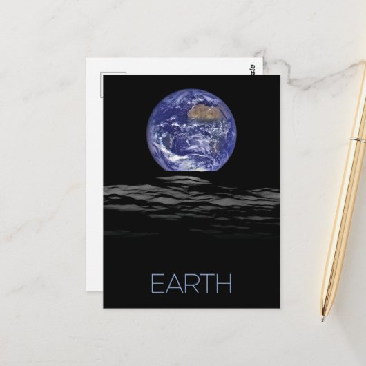 Ruimtevaart, Kosmos, Zonnestelsel, Planeet Aarde Briefkaart (Voorkant / Achterkant in situ)