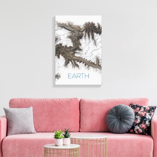 Ruimtevaart, Kosmos, Zonnestelsel, Planeet Aarde Canvas Afdruk (Insitu (Woonkamer))