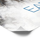 Ruimtevaart, Kosmos, Zonnestelsel, Planeet Aarde Foto Afdruk (Hoek)