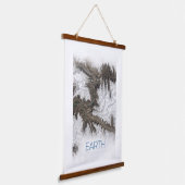 Ruimtevaart, Kosmos, Zonnestelsel, Planeet Aarde Hangend Wandkleed (Gebogen)